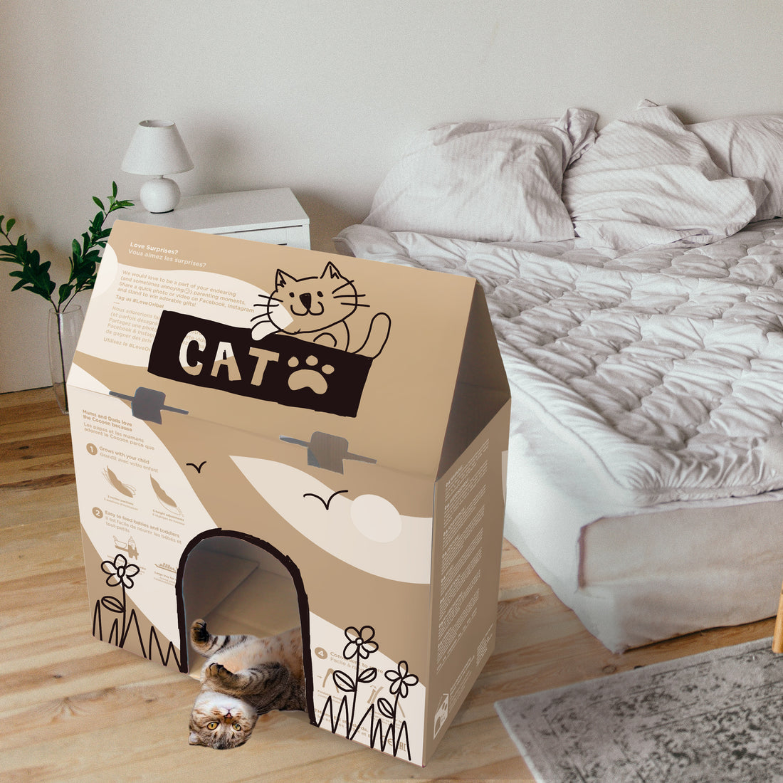 DIY Craft: Your Feline Friend's Very Own Cat House — Oribel